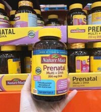 THUỐC BỔ BẦU NATURE MADE PRENATAL MỸ (Folic Acid + DHA) 150 viên