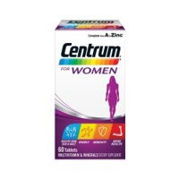 Thuốc bổ Centrum Advance For Women cho nữ dưới 50, Hộp 60 viên
