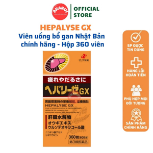 Thuốc bổ gan, giải độc gan Hepalyse GX Nhật Bản - 360 viên
