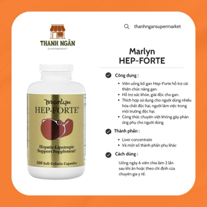 Thuốc bổ gan Marlyn Hep Forte 500