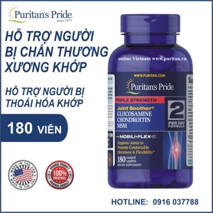 Thuốc bổ khớp Triple Strength Joint Soother của Vitamin World 180 viên