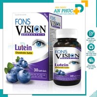 Thuốc bổ mắt Fons Vision cung cấp vitamin và dưỡng chất chăm sóc cho mắt sáng khỏe hết khô nhức mỏi cận - Hộp 30viên