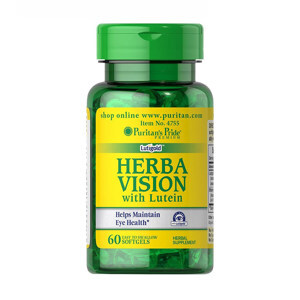 Thuốc bổ mắt Puritan's Pride Herbavision with Lutein and Bilberry -120 v