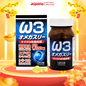 Thuốc bổ mắt tăng cường trí não DHA&EPA OMEGA W3 Yuki 120 viên