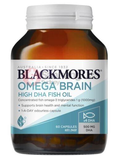 Thuốc bổ não Blackmores Omega Brain Health 4 lần DHA 60 viên