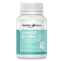 THUỐC BỔ NÃO GINKGO BILOBA 2000 HEALTHY CARE AUSTRALIA 100 VIÊN (mẫu mới).