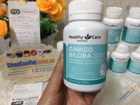 THUỐC BỔ NÃO GINKGO BILOBA 2000 HEALTHY CARE ÚC 100 VIÊN - Không tác dụng phụ, tuần hoàn não, tăng trí nhớ