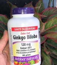 Thuốc Bổ Não Ginkgo Biloba 120mg( 300 vien) Của Canada