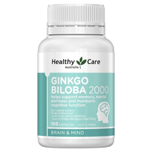 Thuốc bổ não Healthy Care Ginkgo Biloba hàm lượng 2000mg