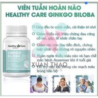 Thuốc bổ não Healthy Care Ginkgo Biloba 2000mg 100 viên của Úc