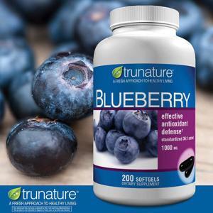 Thuốc bổ não từ trái việt quất Trunature Blueberry 1000mg 200 viên
