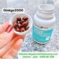 THUỐC BỔ NÃO ÚC HEALTHY CARE GINKGO BILOBA 2000MG