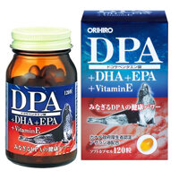 Thuốc bổ não DPA+DHA+EPA+Vitamin E Orihiro 120 viên Nhật Bản