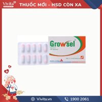 Thuốc bổ sung bổ sung kẽm và vitamin C Growsel | Hộp 30 viên