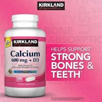 Thuốc Bổ Sung Canxi Kirkland Calcium 600mg + D3 hộp 500 viên