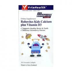Thuốc bổ sung canxi và vitamin D3 cho trẻ Vitahealth robovites kids calcium plus vitamind3