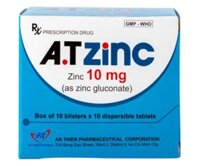 Thuốc bổ sung kẽm A.T Zinc 10mg (10 vỉ x 10 viên/hộp)