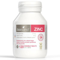 Thuốc bổ sung kẽm cho bé Bio Island Zinc 120 viên nhai