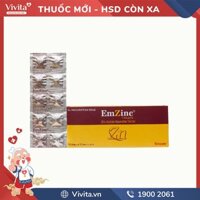 Thuốc bổ sung kẽm EmZinc Tablets | Hộp 100 viên