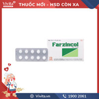 Thuốc bổ sung kẽm Farzincol 10mg | Hộp 100 viên