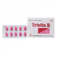 Thuốc bổ sung vitamin B1, B6, B12 Trivita B | Hộp 10 vỉ x 10 viên
