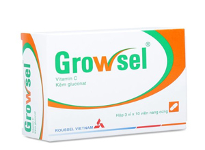 Thuốc bổ sung vitamin C và kẽm Growsel