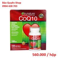 Thuốc bổ tim mạch Trunature CoQ10 100mg 150 viên