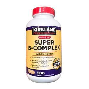 Thuốc bổ Vitamin tổng hợp Kirkland Signature One Per Day Super B-Complex with Electrolytes - 500 viên