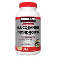 THUỐC BỔ XƯƠNG KHỚP KIRKLAND GLUCOSAMINE 1500MG & CHONDROITIN 1200MG - 220 VIÊN