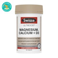Thuốc bổ xương Swisse Ultiboost Magnesium, Calcium + D3 120 viên