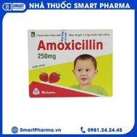Thuốc bột Amoxicillin 250mg Mekophar điều trị nhiễm khuẩn (30gói)