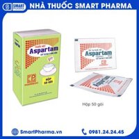 Thuốc bột Aspartam Pharmedic tạo vi ngọt ít năng lượng dành cho người béo phì, tiểu đường (50 gói x 1g)