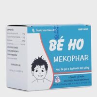 Thuốc bột Bé Ho Mekophar giảm các triệu chứng ho do cảm lạnh, cúm, ho gà (hộp 24 gói)