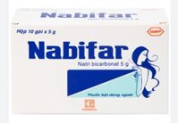 Thuốc bột Nabifar Pharmedic (Sodium bicarbonate) – Hỗ trợ trong trường hợp vệ sinh phụ nữ, khử mồ hôi (Hộp 10 gói x 5g)