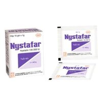 Thuốc bột rơ miệng Nystafar 100.000IU Pharmedic điều trị Candida miệng, tưa miệng, viêm lưỡi