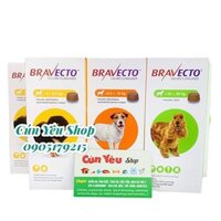 Thuốc Bravecto trị ghẻ, viêm da, ve rận cho chó