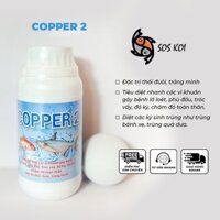 Thuốc cá Copper 2 SOS KOI diệt khuẩn gây lở loét phù đầu thuốc điều trị bệnh cho cá chất lượng cao cấp