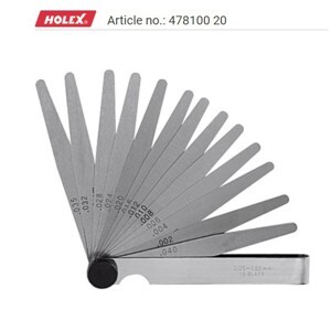 Thước căn lá đo khe hở 0.05-1.0mm Holex 478100 20
