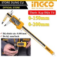 Thước cặp điện tử cao cấp INGCO (Chọn size: 0-150mm, 0-200mm) HDCD01150 HDCD01200 | Thước cặp điện tử HDCD28150 HDCD28