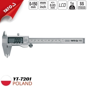 Thước cặp điện tử hệ met&in 0-150mm Yato YT-7201