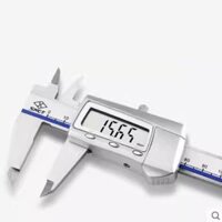 Thước cặp hiển thị kỹ thuật số điện tử đích thực Thượng Hải 0-150mm 0-300m độ chính xác chống nước 0,01 độ chính xác cao thước kẹp điện tử 200mm thước kẹp cơ mitutoyo Thước kẹp điện tử