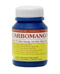 Thuốc Carbomango Nam Việt -Than hoạt tính  Điều trị đau bụng, no hơi, tiêu chảy (Lốc 10 chai 100 viên)