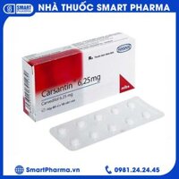 Thuốc Carsantin 6.25mg Hasan điều trị tăng huyết áp vô căn (3 vỉ x 10 viên)