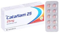 Thuốc Cataflam 25mg (Diclofenac kali) giảm đau, kháng viêm xương khớp (1 vỉ x 10 viên)