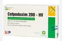 Thuốc Cefpodoxim 200mg-HV USA (Cefpodoxime) – Điều trị các bệnh đường hô hấp dưới (Hộp 3 vỉ x 10 viên)