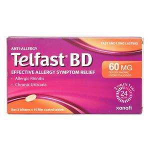 Thuốc chống dị ứng Telfast BD 60mg (H/10v)