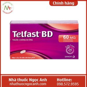 Thuốc chống dị ứng Telfast BD 60mg (H/10v)
