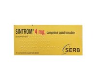 Thuốc chống đông điều trị nhồi máu cơ tim do huyết khối Sintrom 4mg (3 vỉ x 10 viên/hộp)