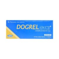 Thuốc chống đông Savi Dogrel - Clopidogrel bisulfat 75mg, Hộp 3 vỉ x 10 viên