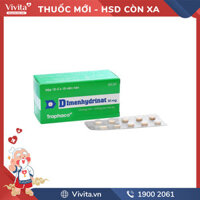 Thuốc chống say xe Dimenhydrinat 50mg Trapharco | Hộp 100 viên